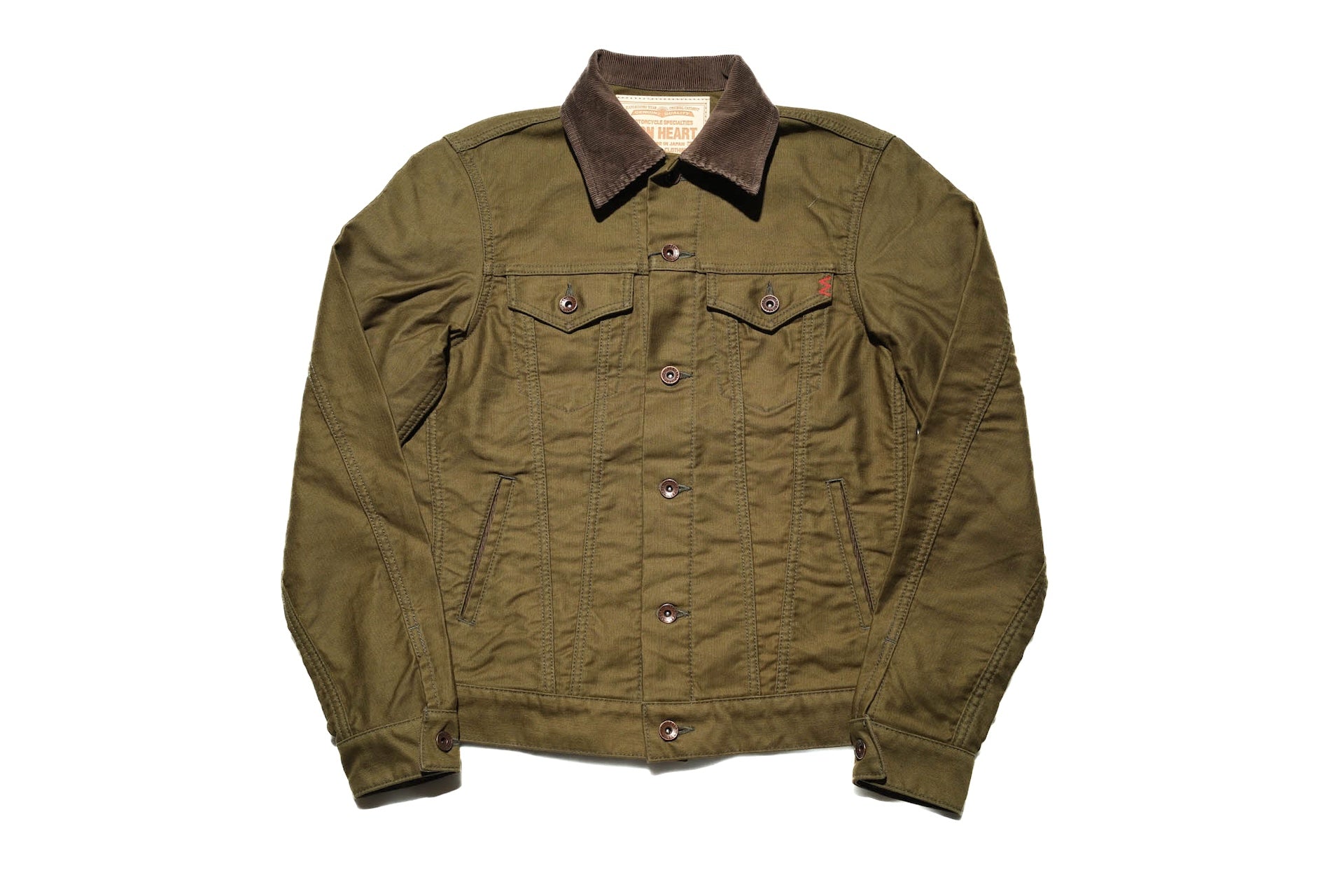 Iron Heart 12oz Whipcord Modified Type III Jacket (Olive Drab