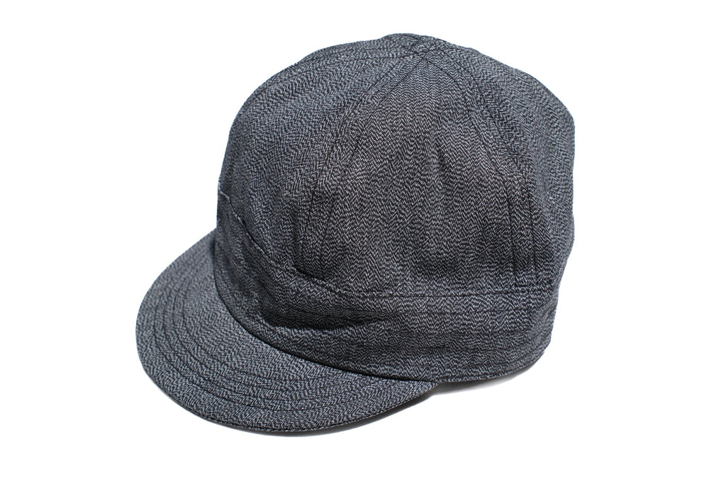 Freewheelers "Guthrie" 8oz Selvage Chambray Cap (Black Pepper)