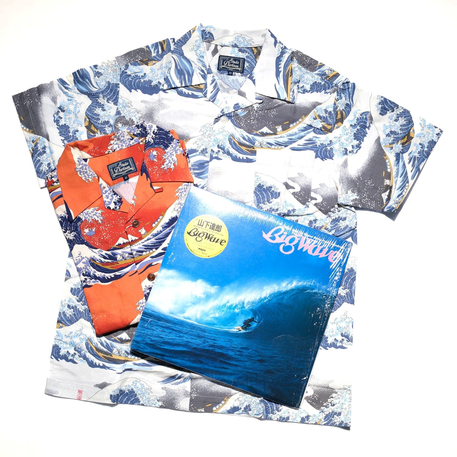 Studio D'Artisan "The Great Wave" Aloha S/S Shirt