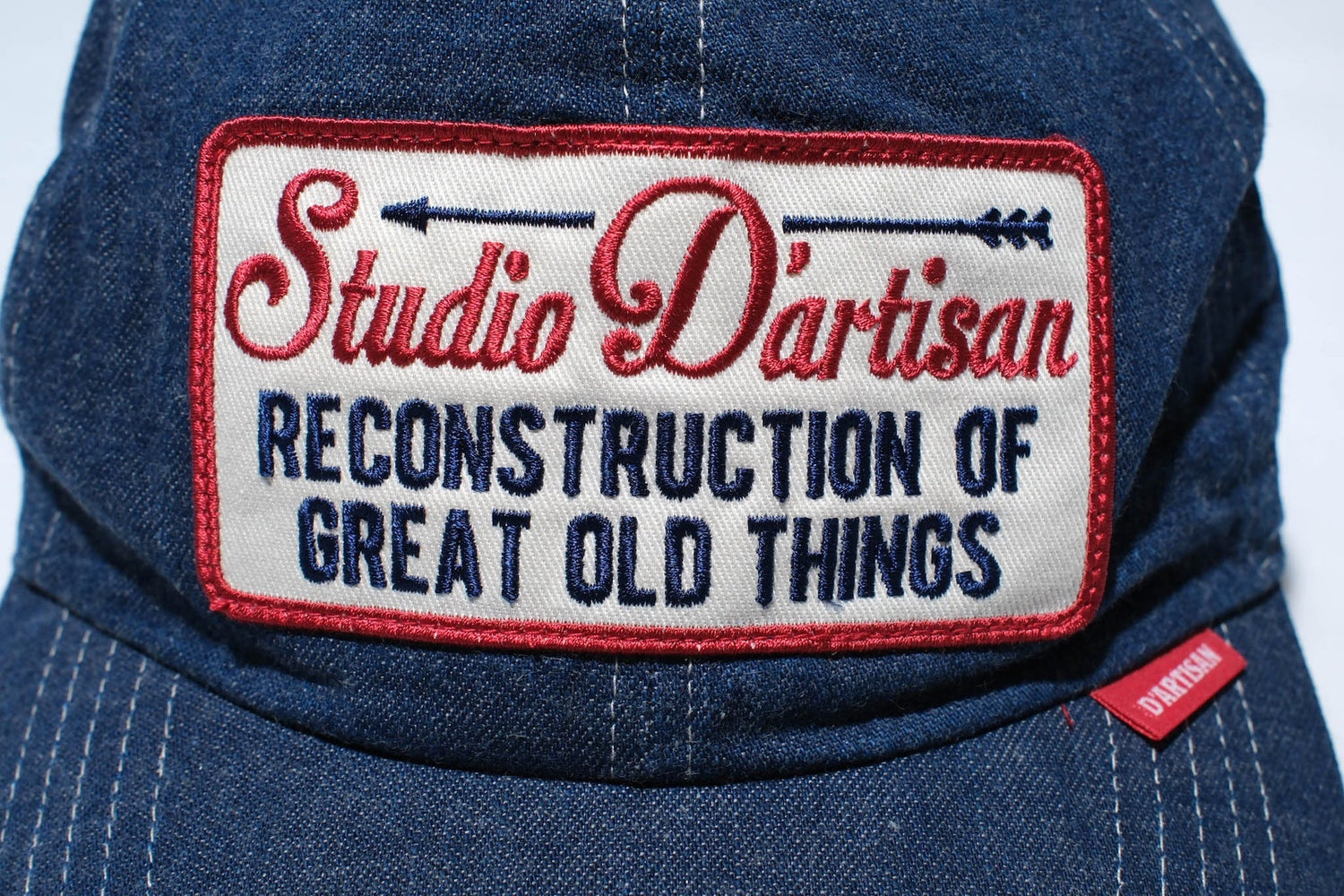 Studio D'Artisan “Great Old Thing" Indigo Dyed Denim Baseball Cap