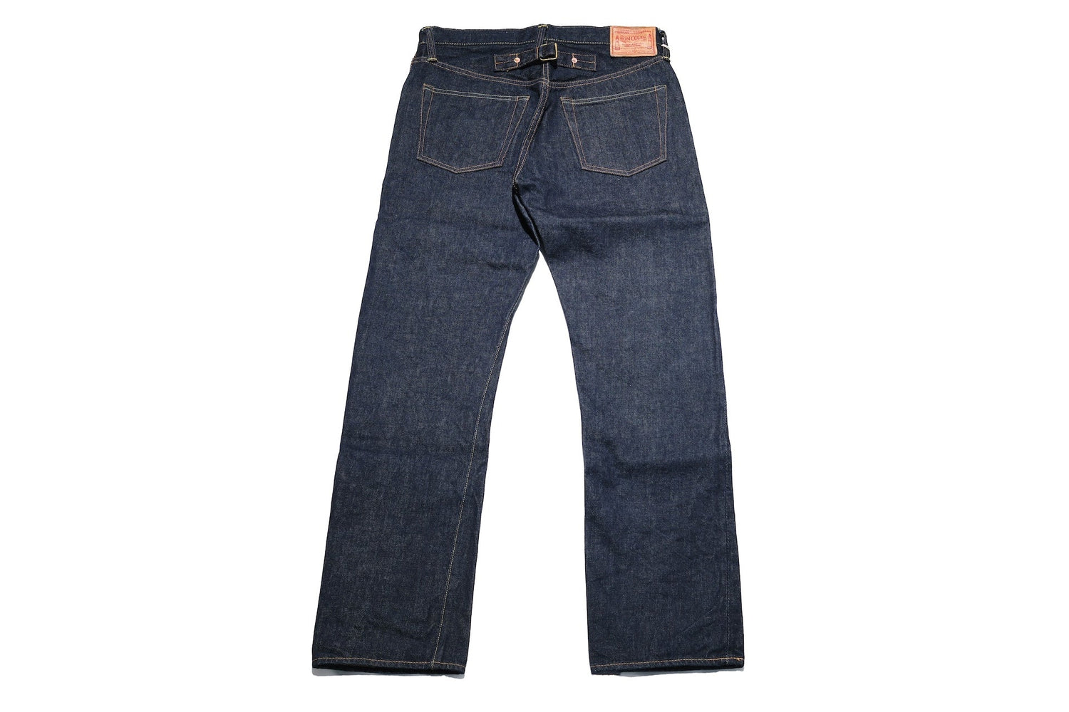 BONCOURA 15oz Indigo Dyed "Ike-Momen" Cinch-Back Denim (Classic Straight fit)