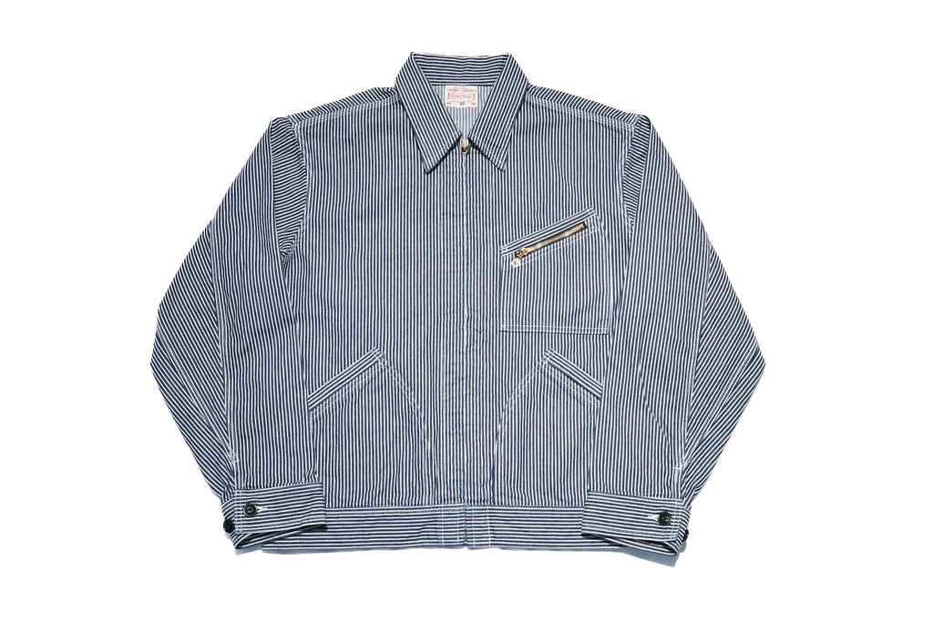 BONCOURA 14oz Indigo Dyed Selvage Hickory B-91 Worker Jacket