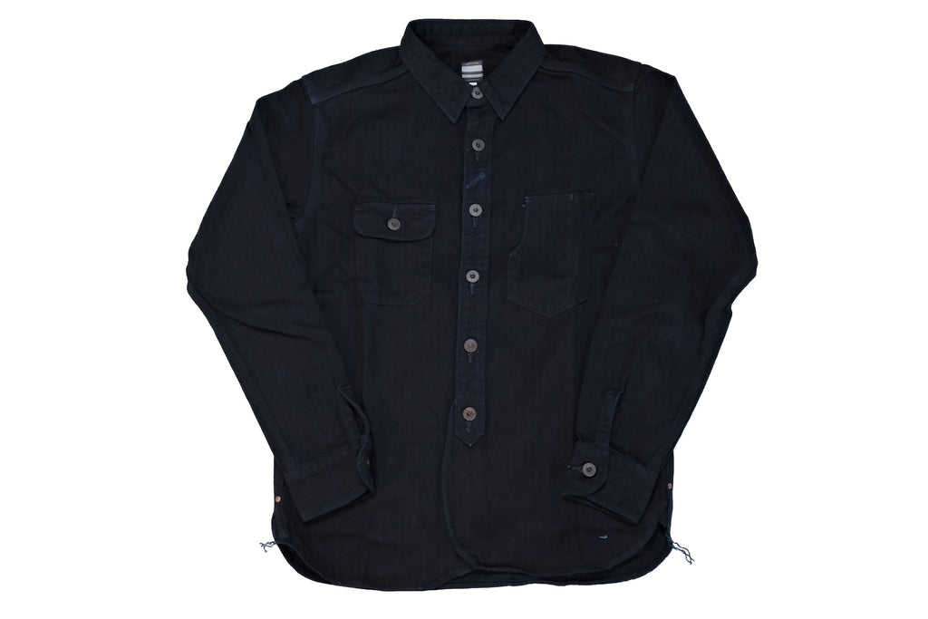 Momotaro 12oz Indigo Dyed HBT Early Workshirt