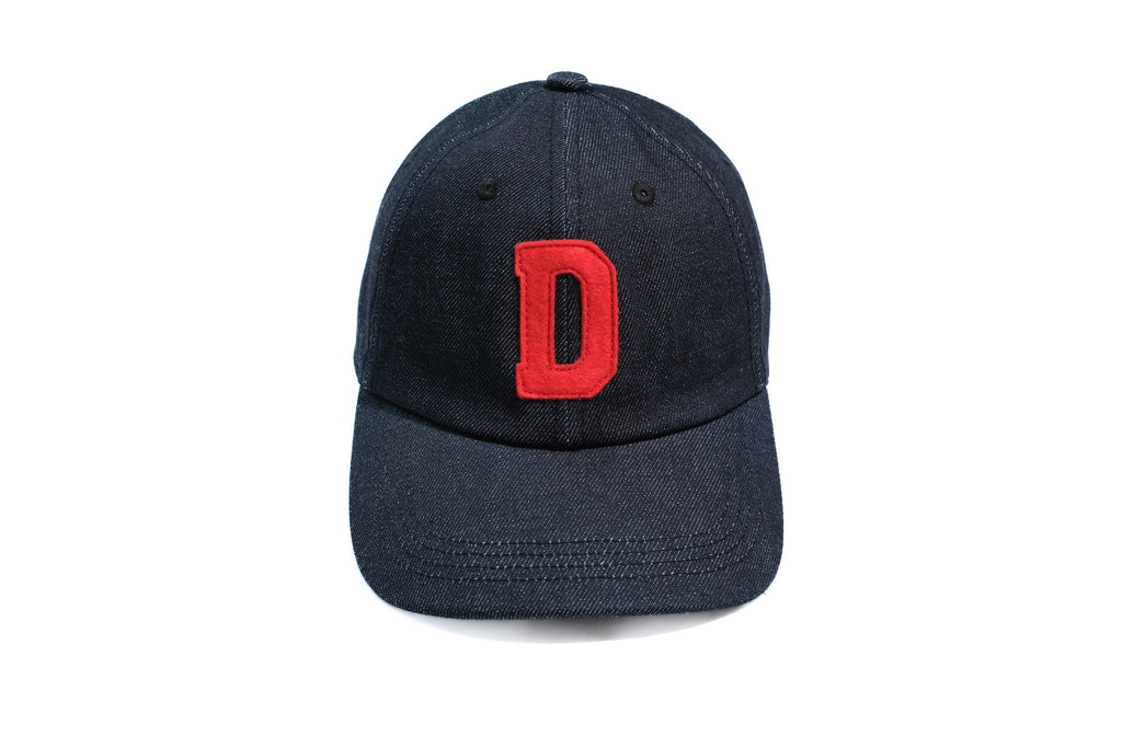 Denime X Warehouse 14oz "D Applique" Denim Baseball Cap (Indigo)