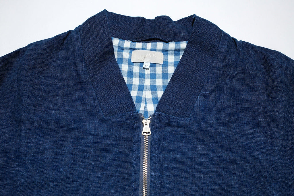Maru Sankaku Peke “Aizome-Kimono-Style” Sports Jacket