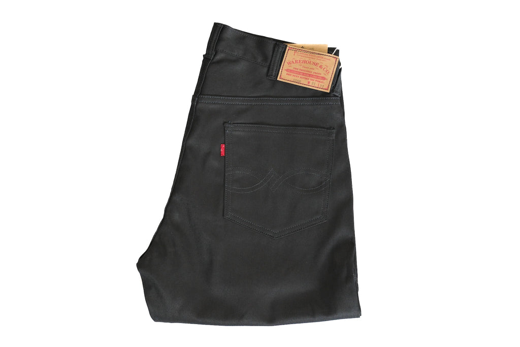 Warehouse 12oz Lot.1096 Selvage Pique Pants (Black)