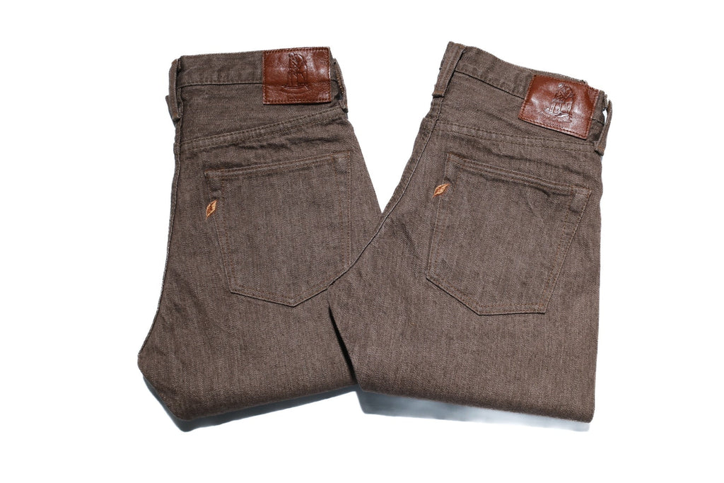 Pure Blue Japan 14oz “Drywood Brown” Denim