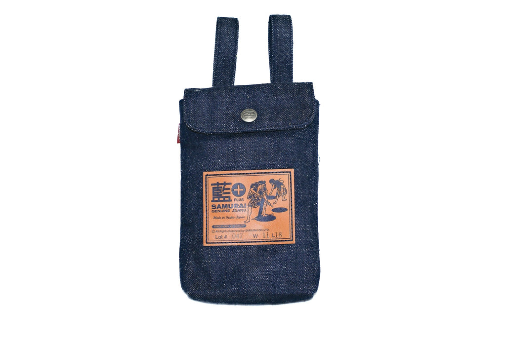 Samurai 18oz Natural Indigo Selvage Denim Smartphone Pouch