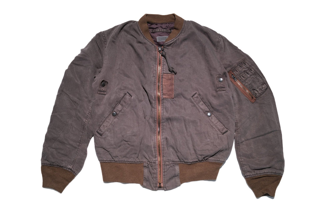 Maru Sankaku Peke by SDA MA-1 Bomber Jacket (Mud Brown)