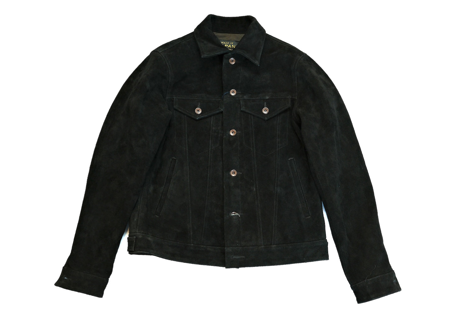 Iron Heart Split Steer Roughout Cowhide Modified Type 3 Jacket (Black)