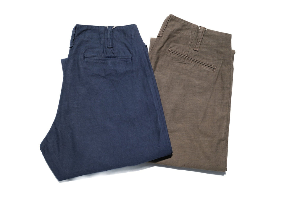 Pure Blue Japan Heavyweight Back Sateen Trousers