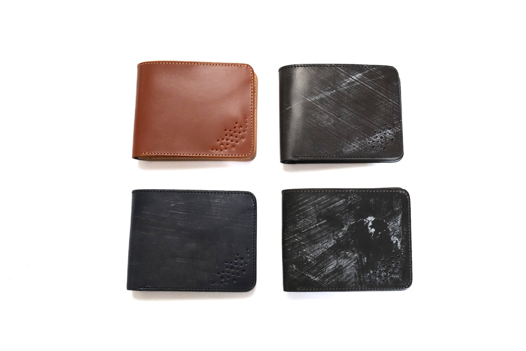 Ikenohata Ginkawaten X CORLECTION Bridle Cowhide Short Wallet