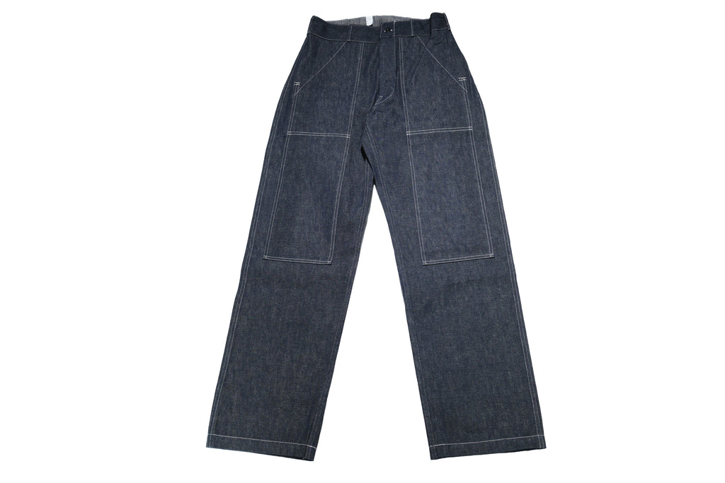 Warehouse Co. 12oz WPA Indigo Dyed Denim Double Knee Trousers (Loose Straight fit)