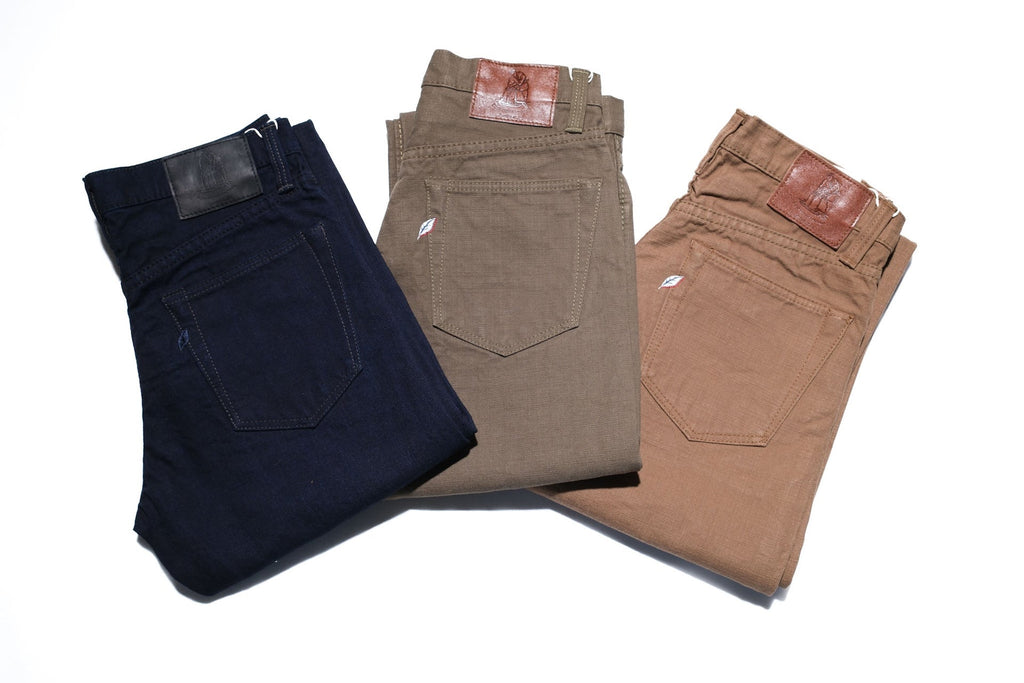 Pure Blue Japan 13.5oz Duck Canvas Trousers