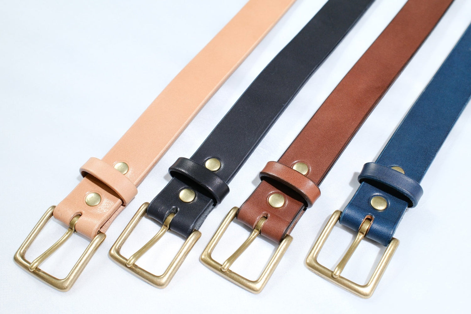 MOMOTARO JEANS “Benz Cowhide” Narrow Belt