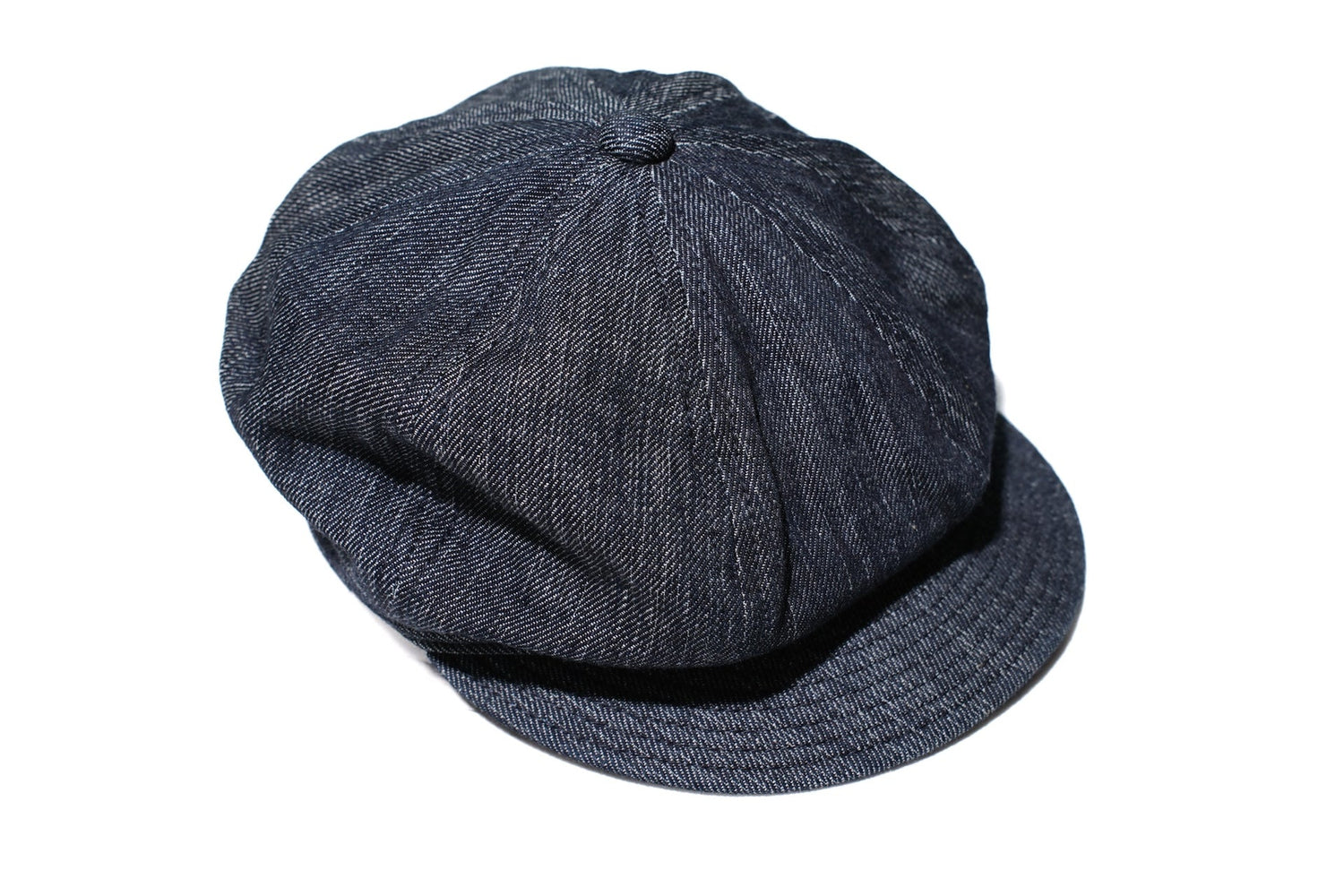 UES 11.5oz Indigo Denim "Newsboy" Cap