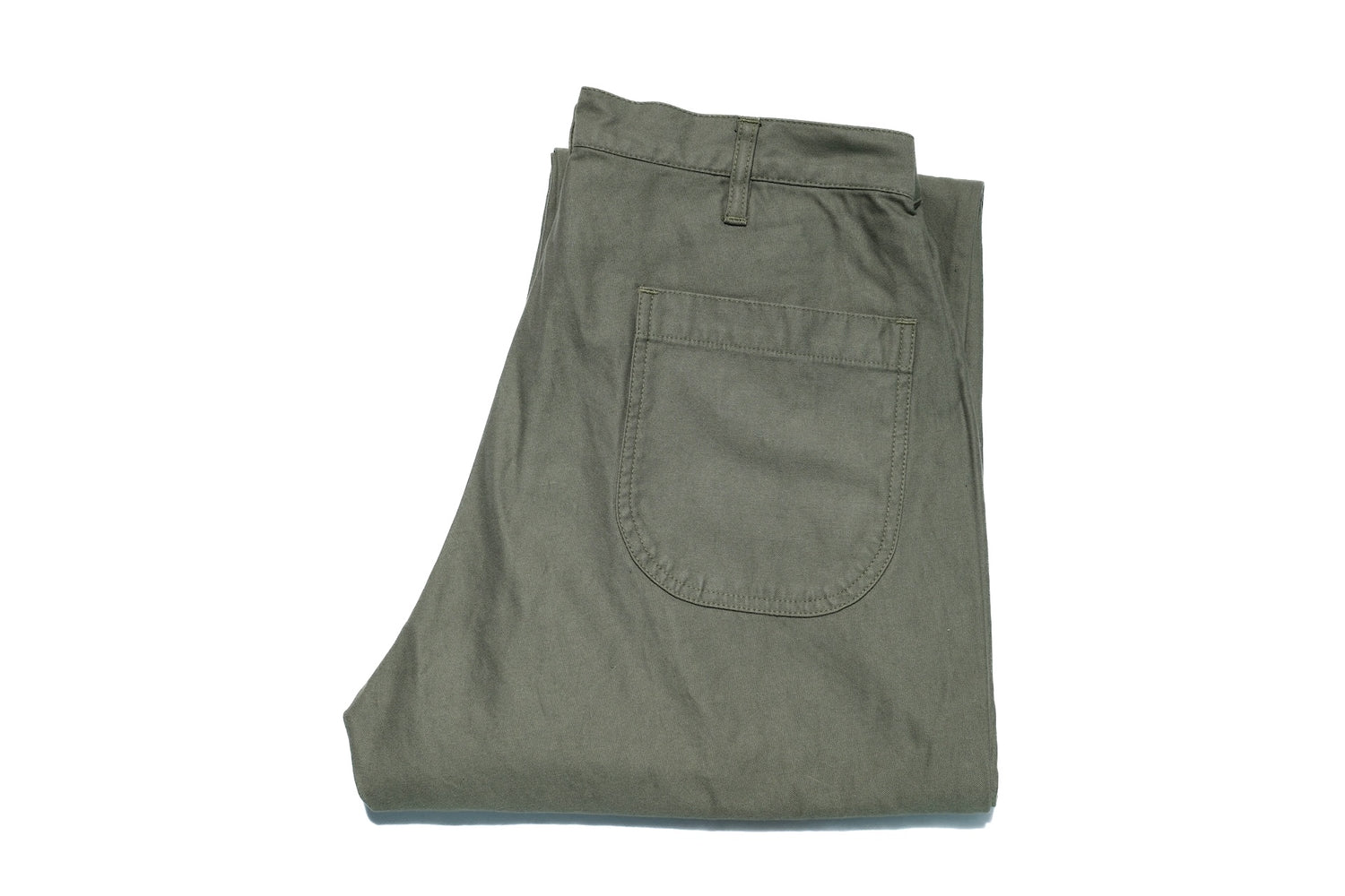 BONCOURA 12.5oz USN Military Back Satin Baker Pants (Olive)