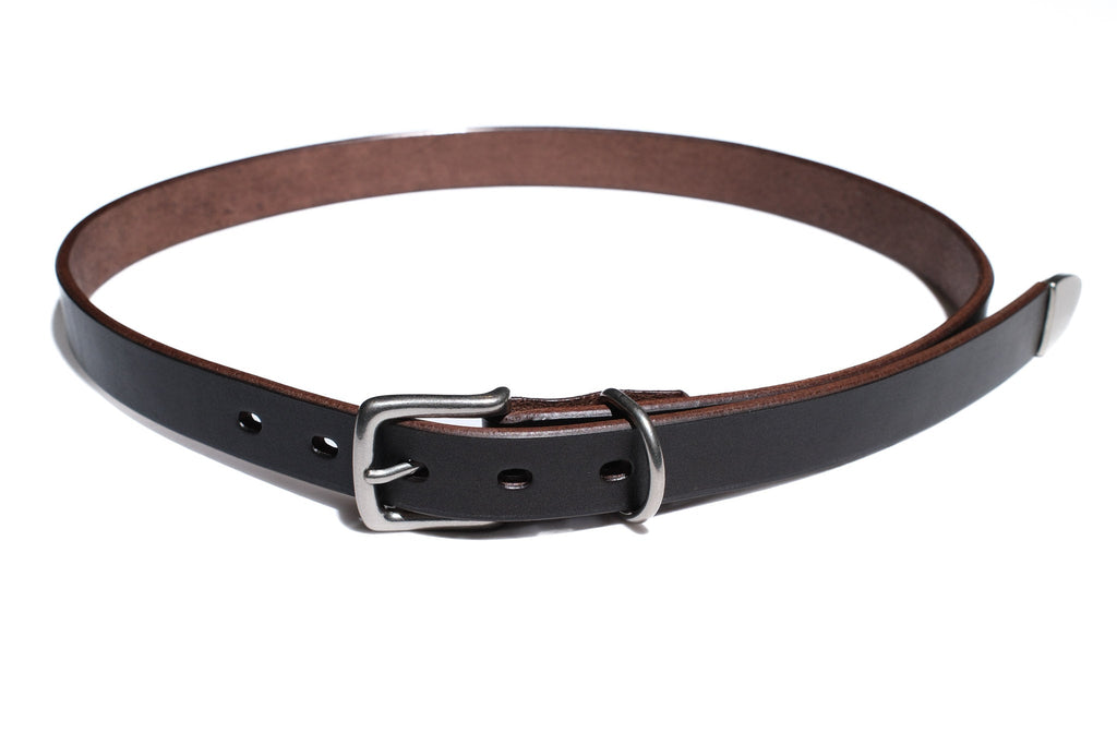 Inception by Accel Co. "Artisan Hand-Dyed" Narrow Belt (Black Tea-core)