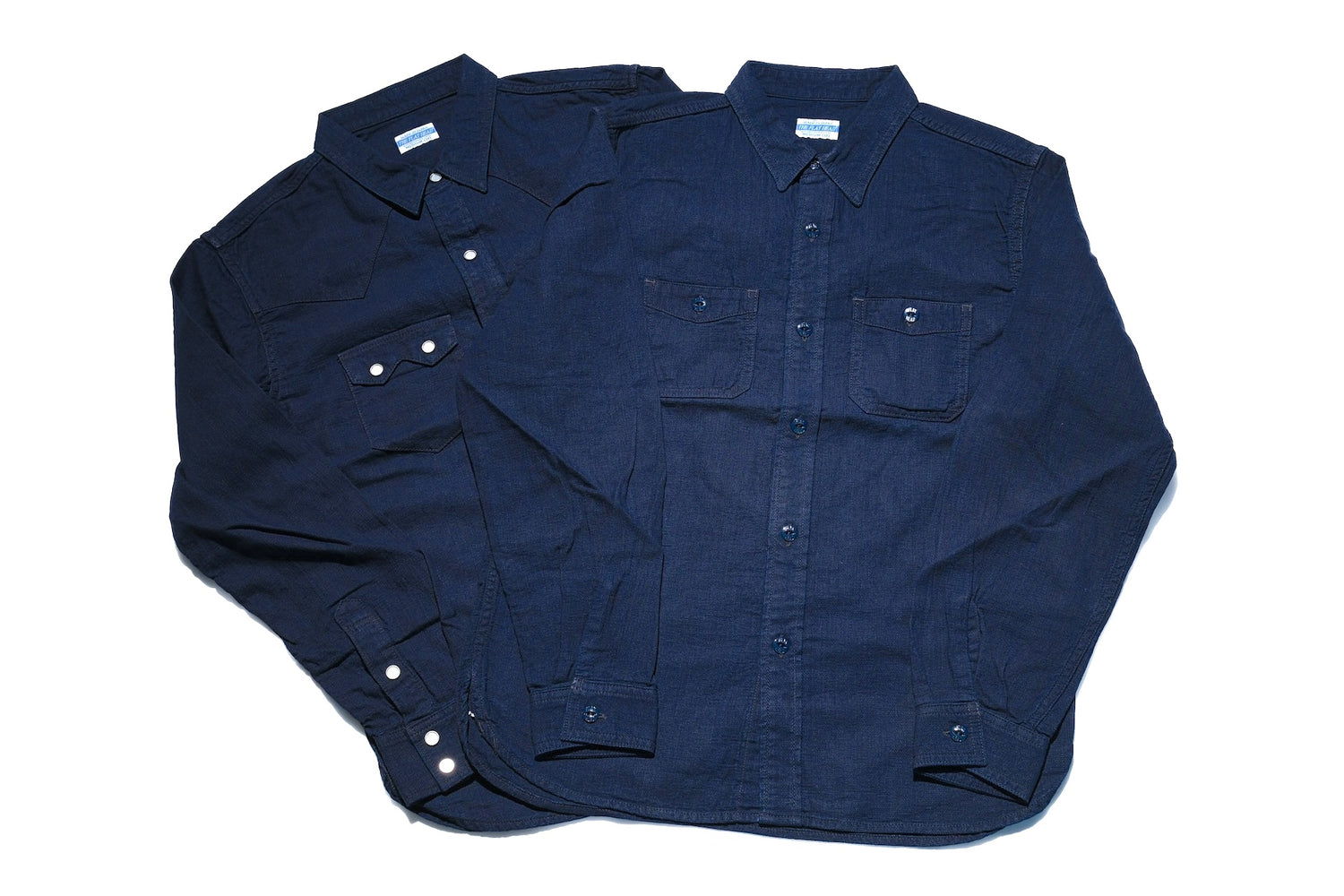 The Flat Head Indigo Dyed Selvage Dobby Shirt