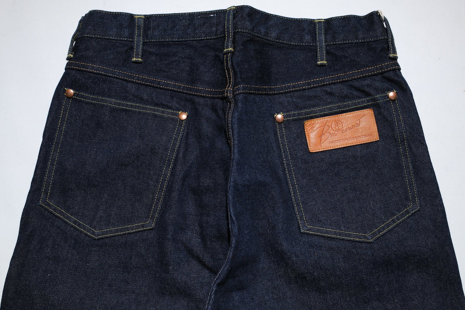 BONCOURA 15oz Indigo Dyed "Ike-Momen" B-11 Rodeo Denim Pants (Rodeo Tapered fit)