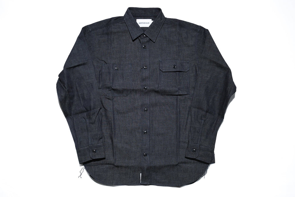 Momotaro 8oz “Tokuno Blue” Indigo Dyed Selvage Denim Workshirt