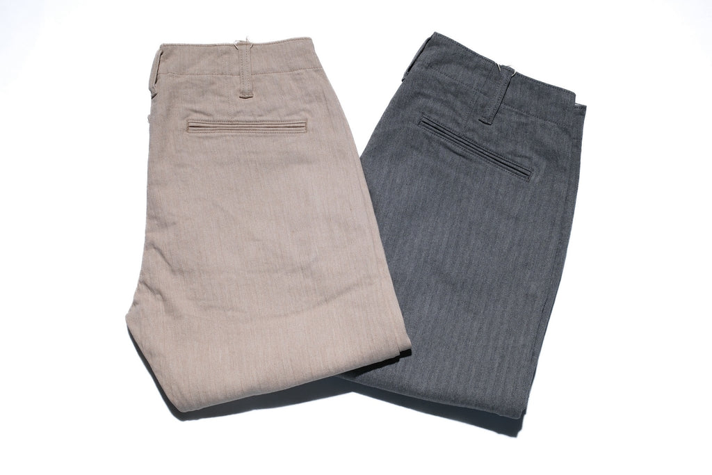 Pure Blue Japan 12oz Herringbone Twill Chinos