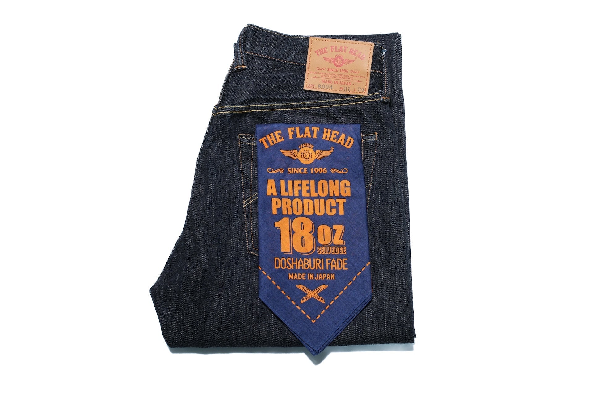 【Jean Fn】 The Flat Head FN-8004 18oz Heavyweight Denim (Straight Tapered fit
