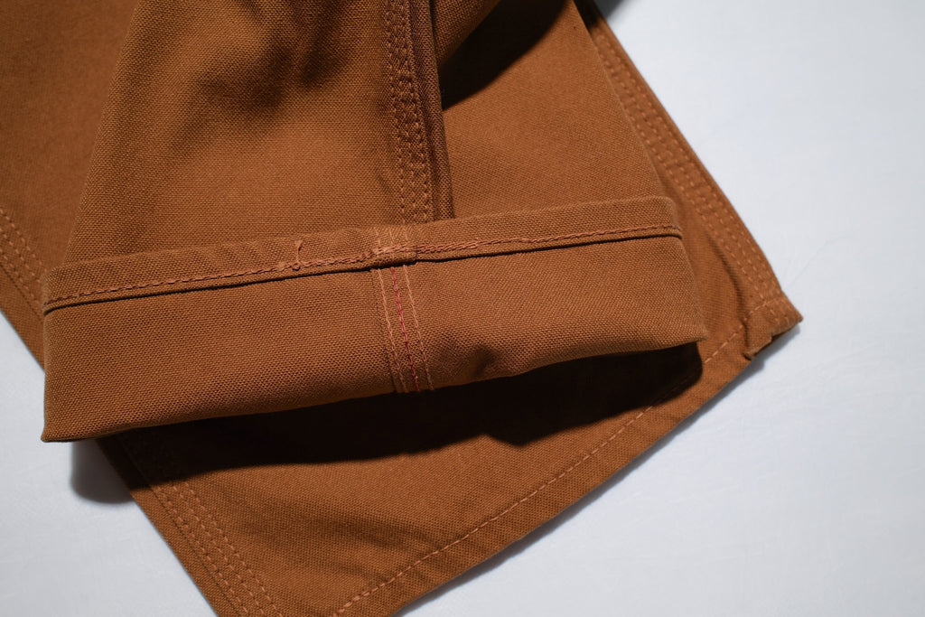 The Flat Head 11oz Duck Canvas Worker Pants (Brown)