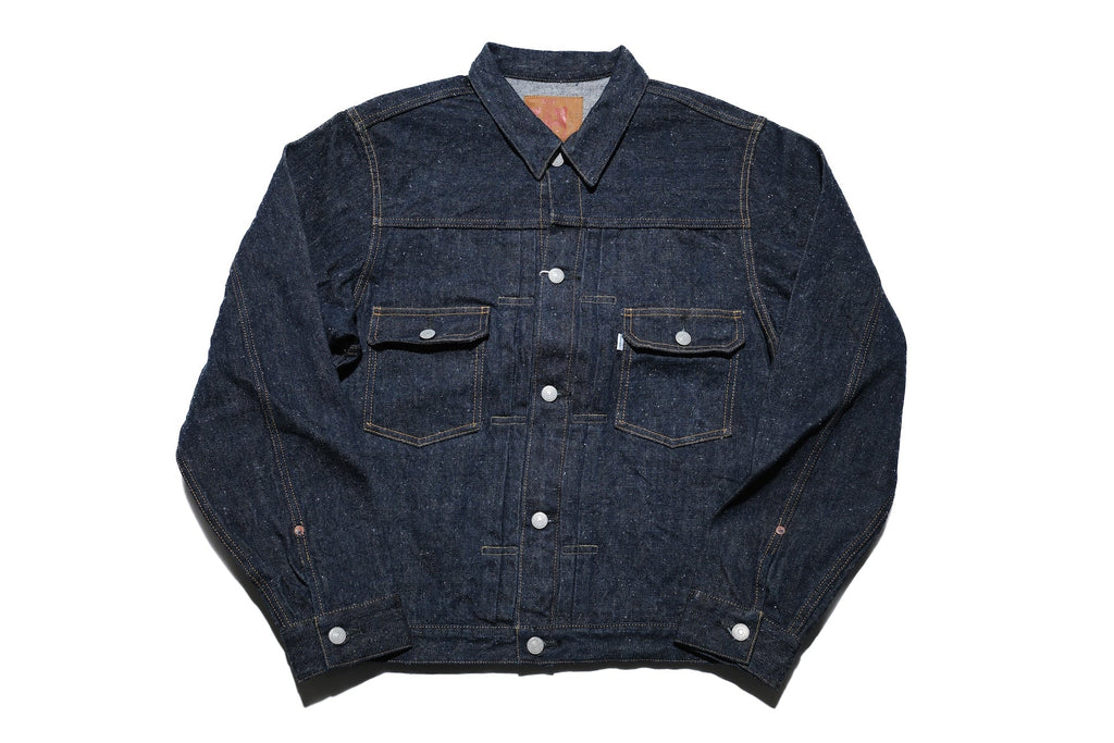 Omoto Denim 16oz Indigo Dyed “Super-Nep” Modified Type 2 Denim Jacket