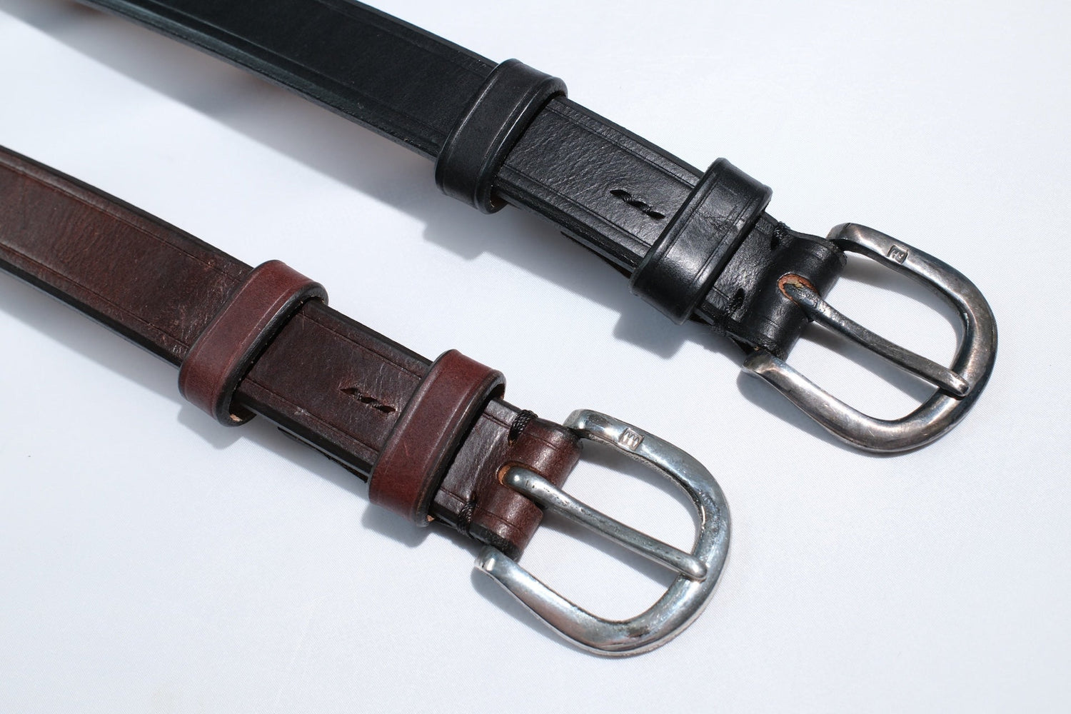 Cramp by Ginkawaten "Horseshoe-Buckle" UK Saddle Cowhide Belt