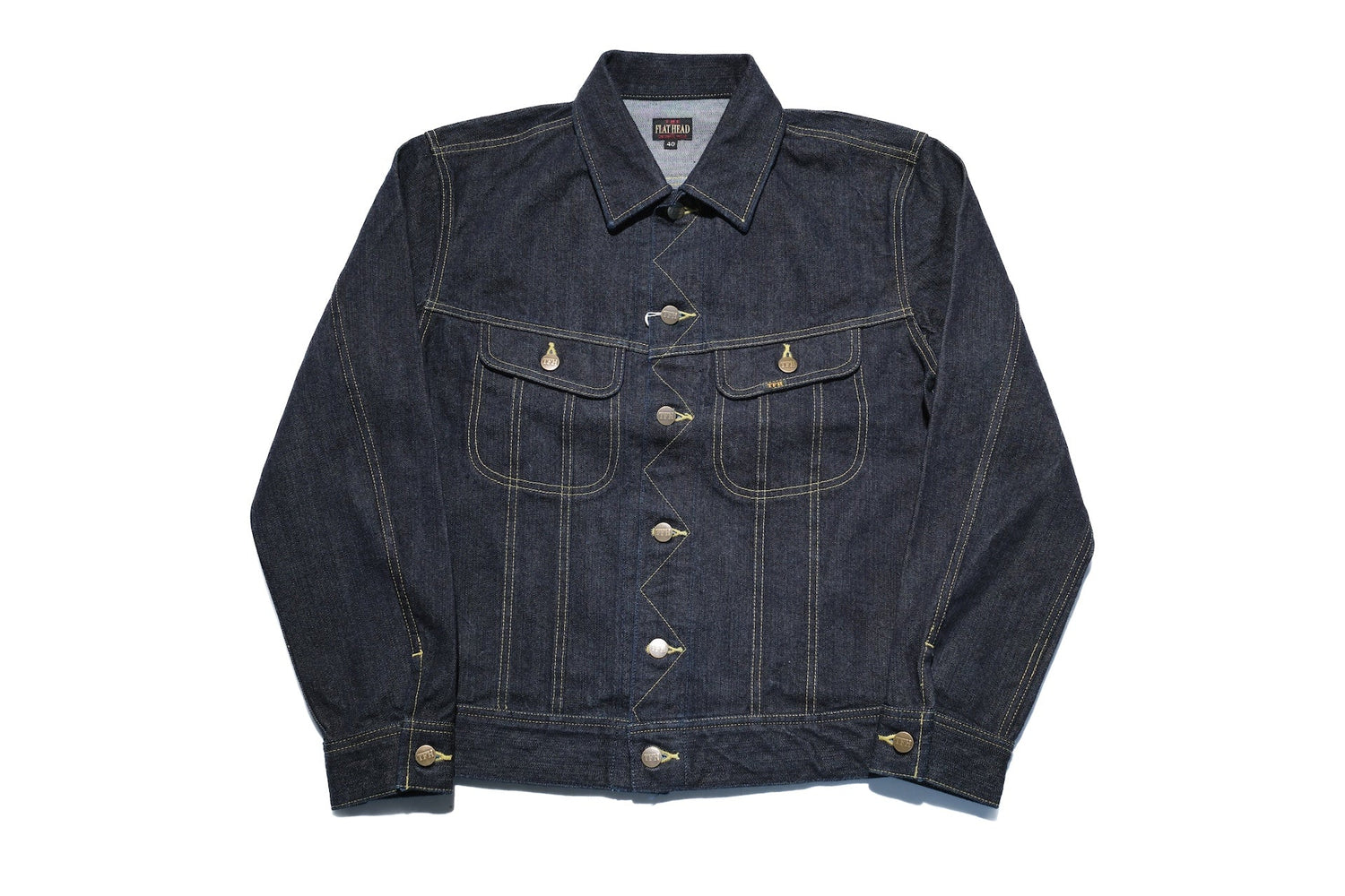 The Flat Head 14.5oz LHT "Rider" Denim Jacket