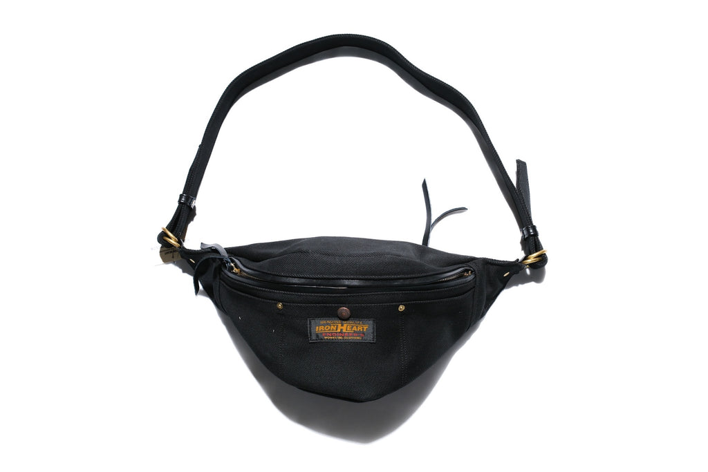 Iron Heart 21oz "Superblack" Denim Waist Bag