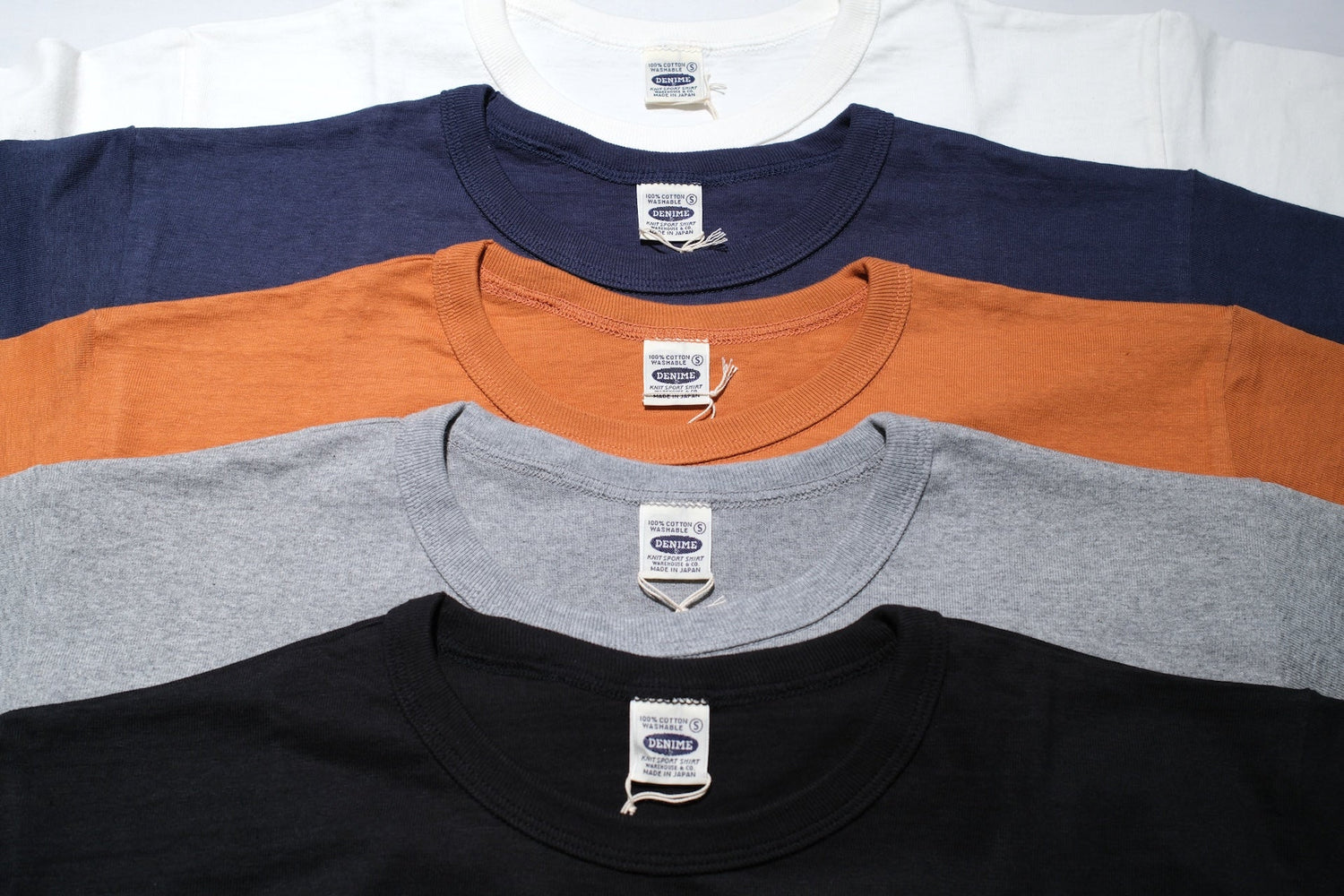 Denime X Warehouse Co. Lot.272 7oz “New Standard” Loopwheeled Plain Tee