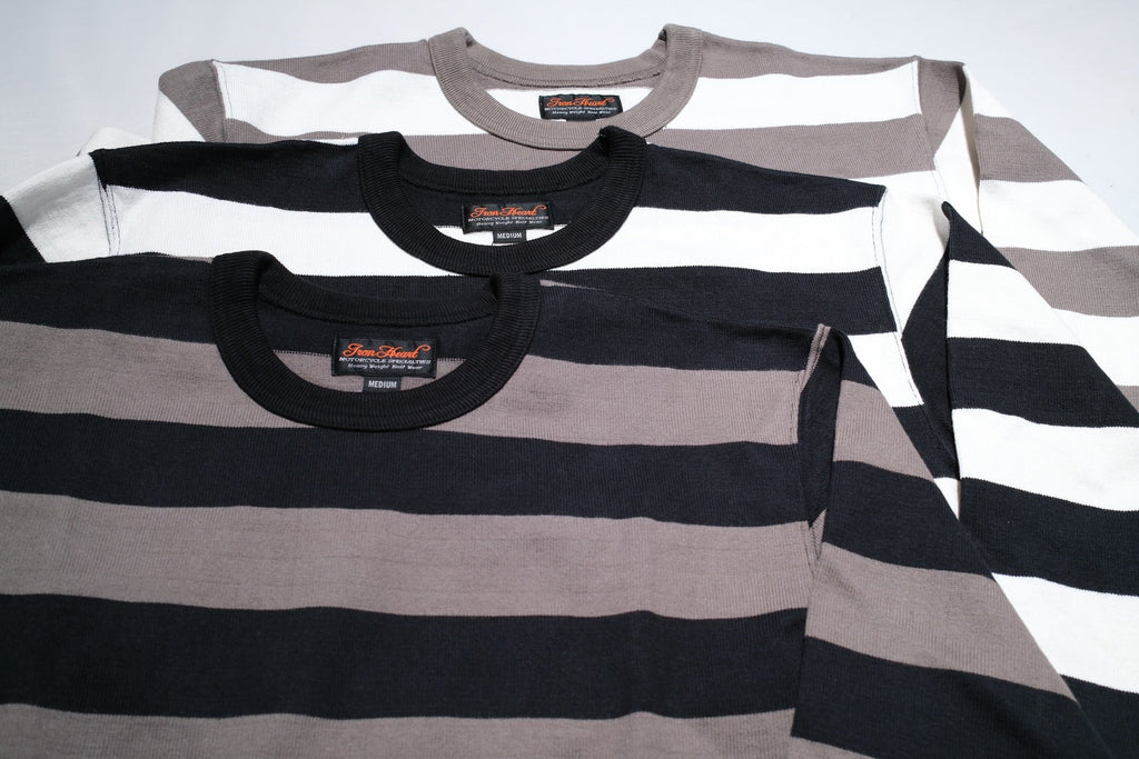 Iron Heart 11oz Cotton Knit Border L/S Sweaters