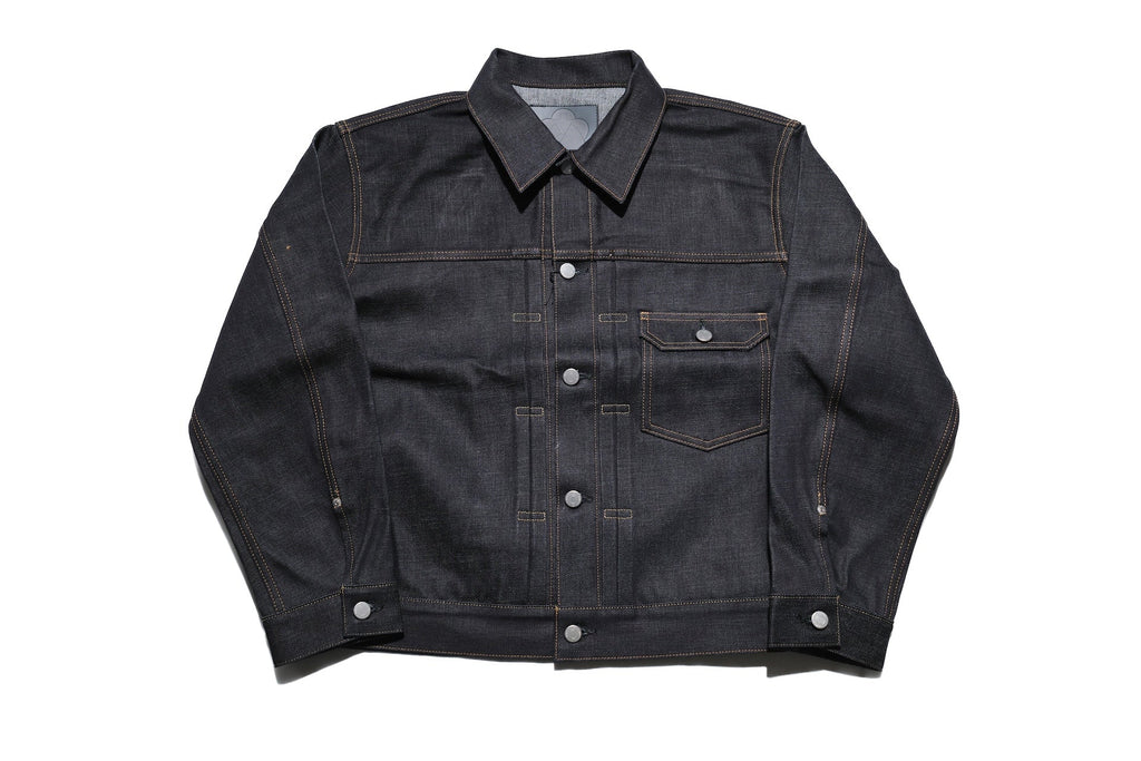 MOMOTARO JEANS 14.7oz "Tokuno Blue" Modified Type 1 Denim Jacket (Indigo)