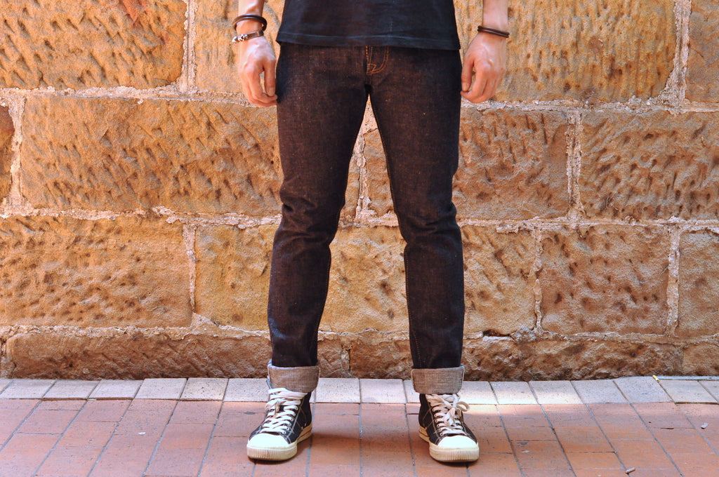 PURE BLUE JAPAN SLB-019 16.5OZ DENIMS (RELAXED TAPERED FIT)