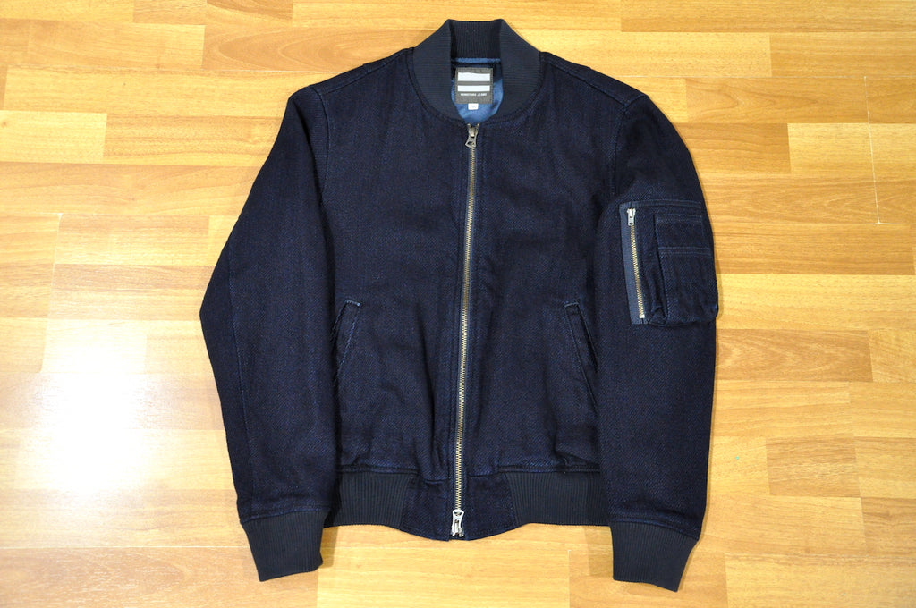 Momotaro Dobby MA-1  Flight Jacket (Indigo)