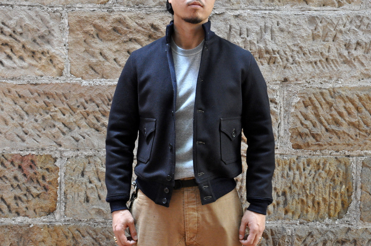 Freewheelers Heavy Wool Melton A-1 Civilian Jacket