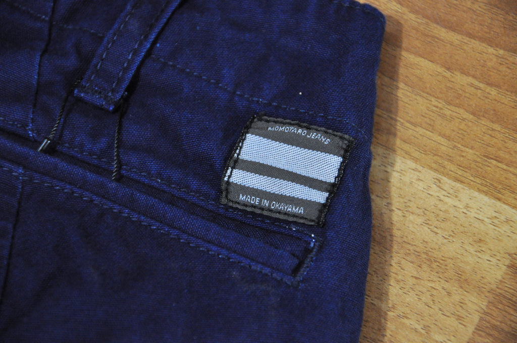 Momotaro Indigo Dyed Cargo Shorts