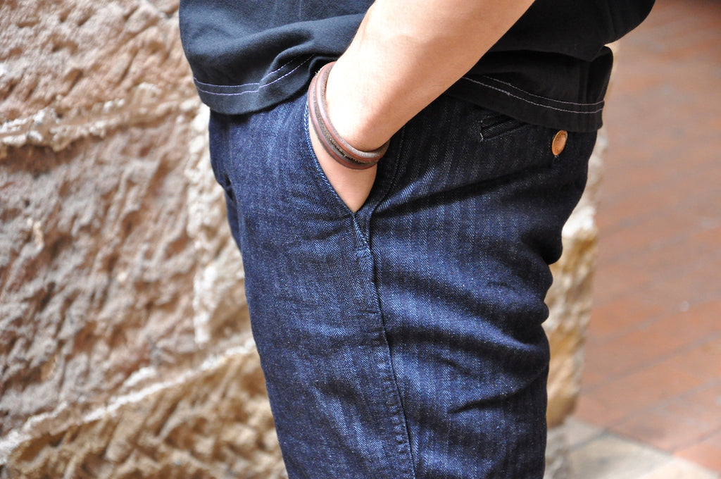 Studio D'Artisan ‘Rail Road' HBT denim chinos