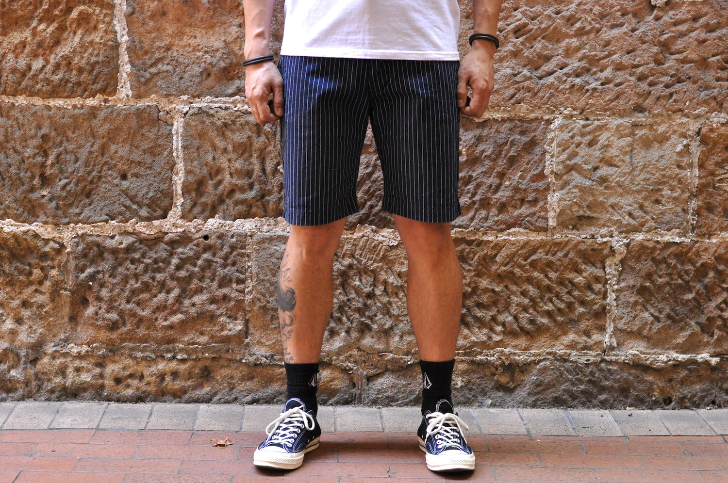 PURE BLUE JAPAN INDIGO WABASH SHORTS