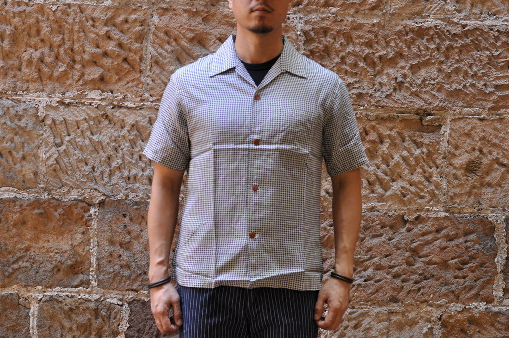 MOMOTARO 'HOUND TOOTH' RAYON S/S SHIRT