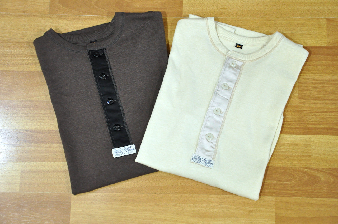 Freewheelers "Power Wear" L/S Henley Tees