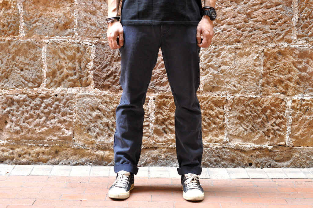 STEVENSON OVERALL CO. 'COLTS' MILITARY CHINOS (NAVY)