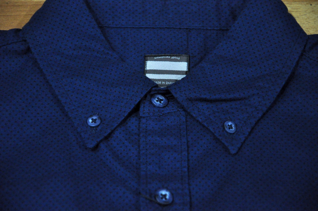 Momotaro Lightweight Moleskin Polka Dot B.D Shirts