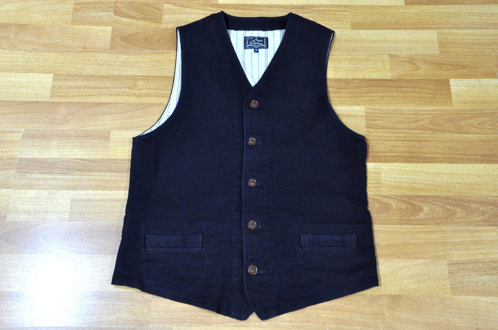 Studio D’Artisan Indigo Sashiko Vest