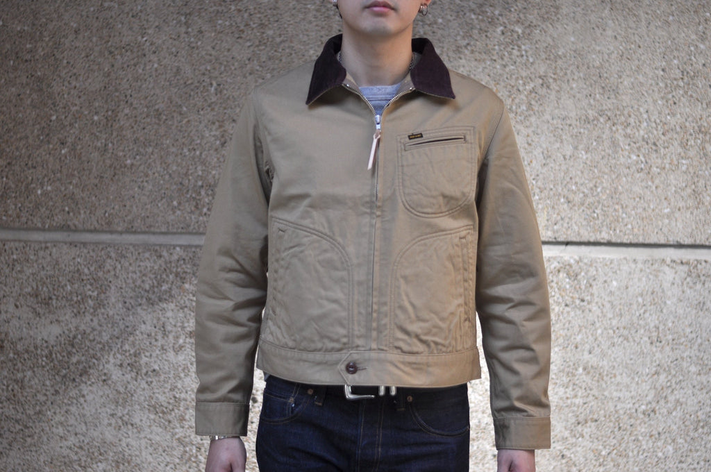 Iron Heart 12oz Kurashikizome Twill Work Jacket (Beige)