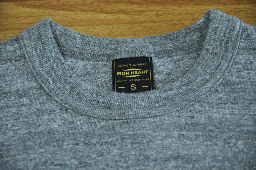 Iron Heart 6.5oz Super Slow Loopwheeled Tee (Light Grey)