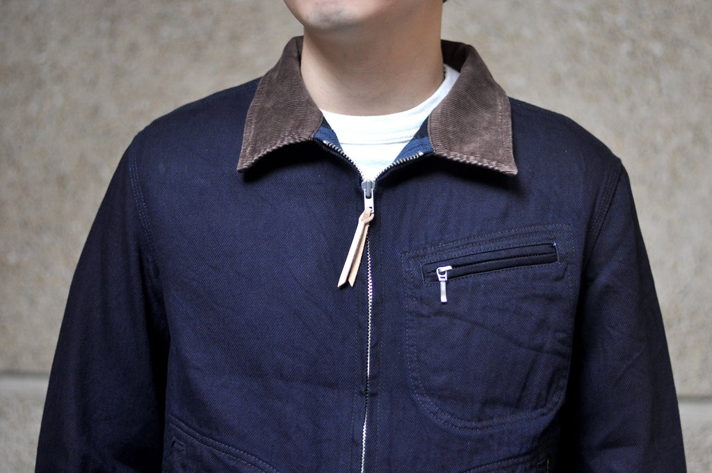 Iron Heart 12oz Kersey Work Jacket (Indigo X Black)
