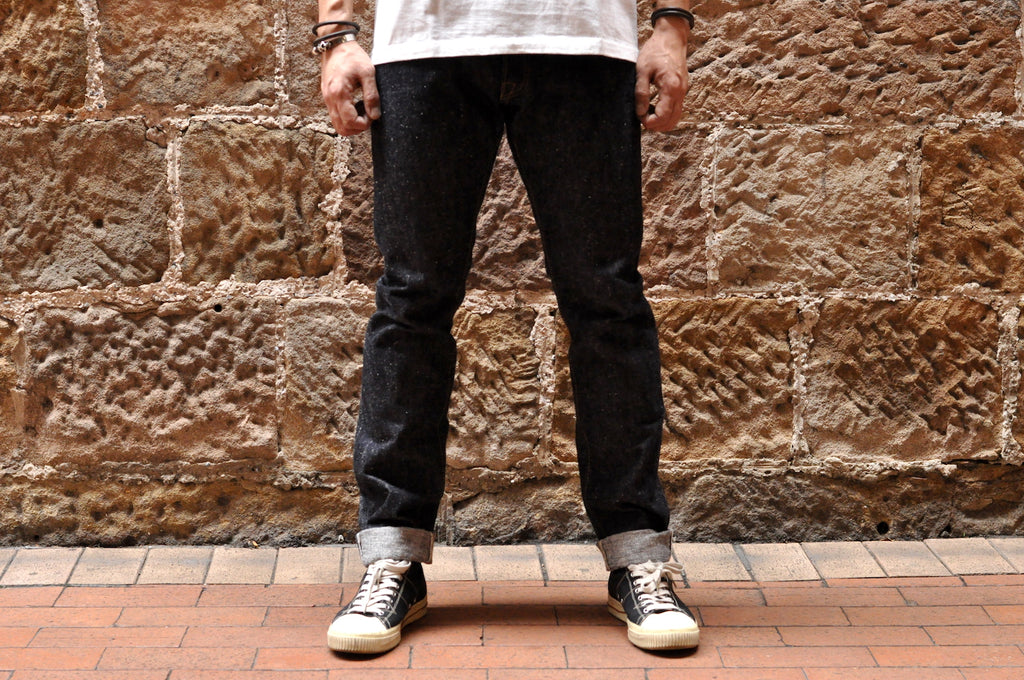 PURE BLUE JAPAN SN-019 'SNOWY NEP' 16.5OZ DENIMS (HIGH TAPERED FIT)